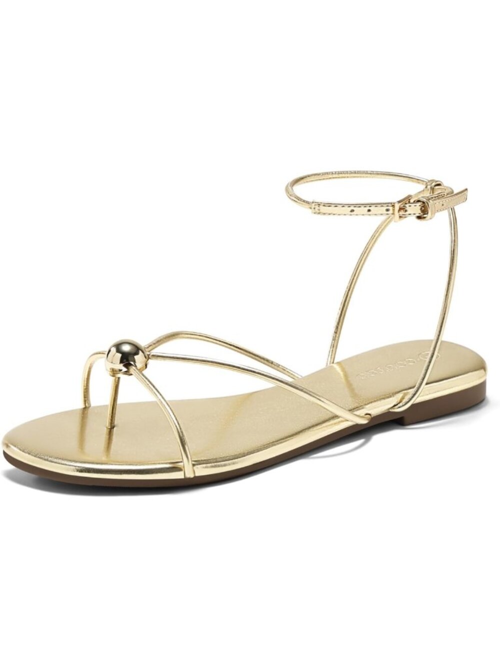 Stylish Women's Strappy Flat Sandals - Open Toe Ankle Strap Summer Beach Shoes